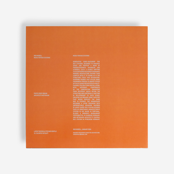 ROD MODELL - Music For Bus Stations - Boomkat