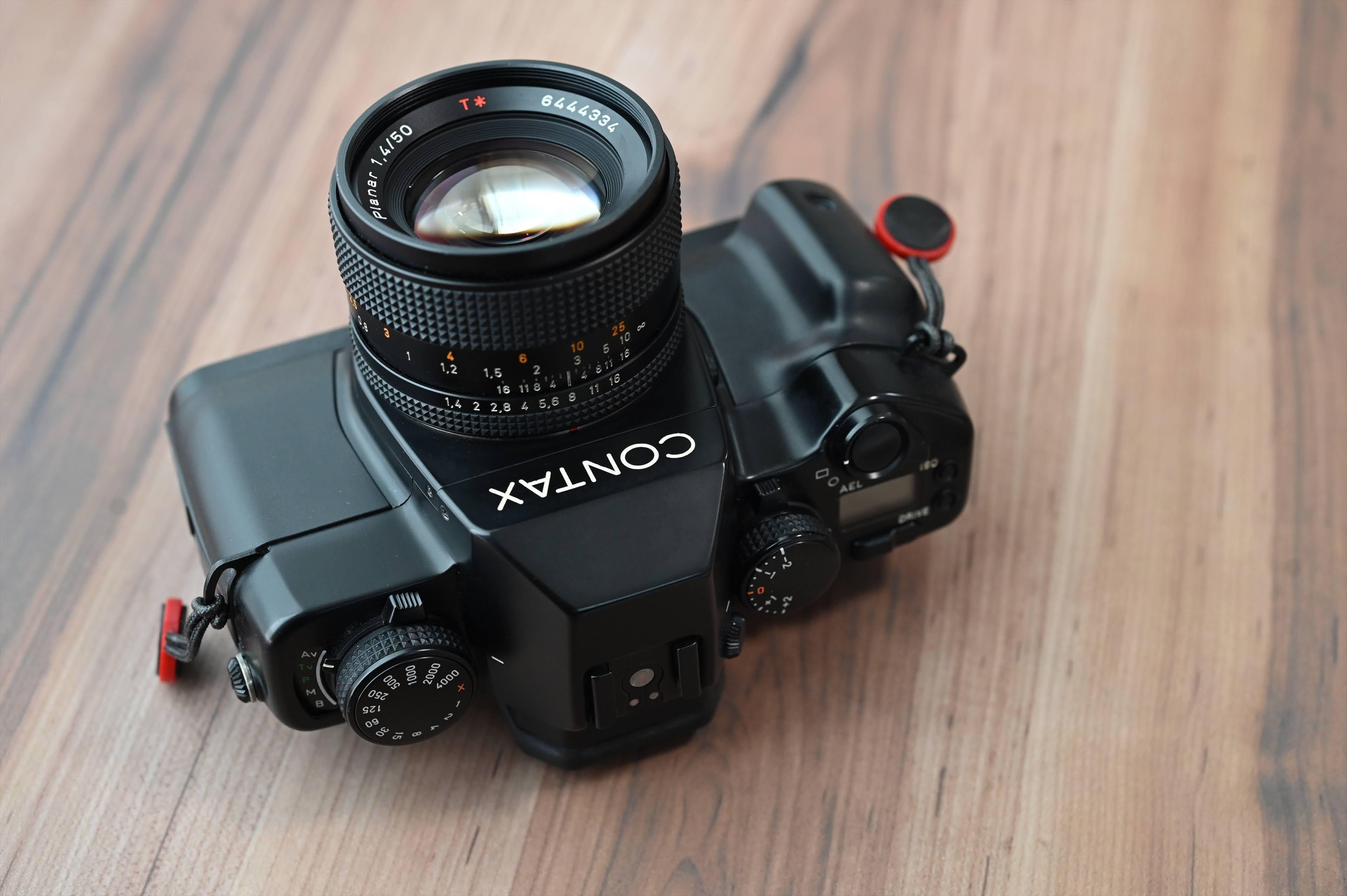 ジャンク品CONTAX 一眼レフカメラCarl ZeissTessar28/45 ☆超極上美品