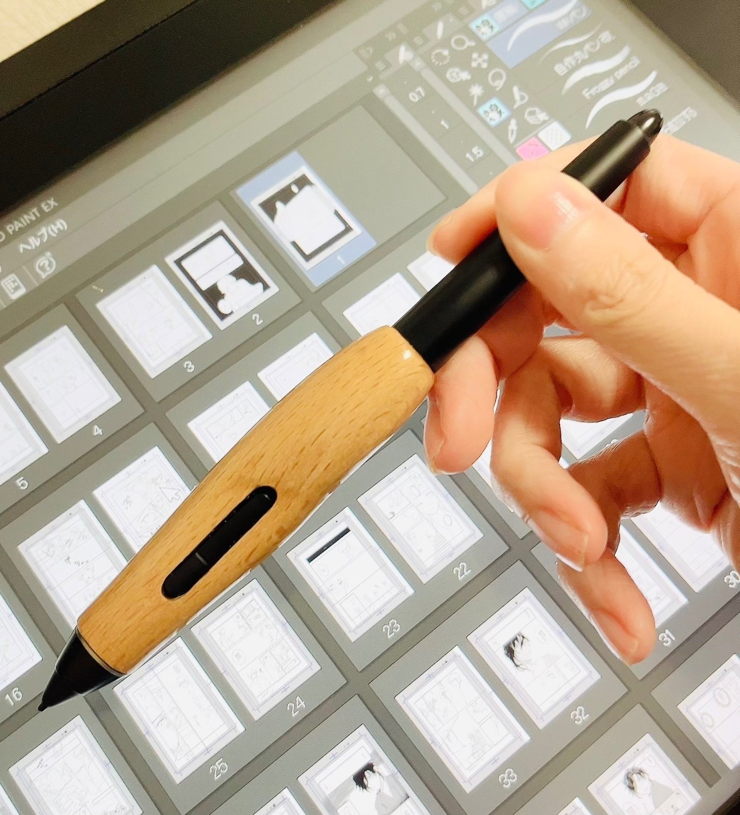 Wacom プロペン 木軸 箱付き Wacom プロペン 木軸 箱付き くらべてみ