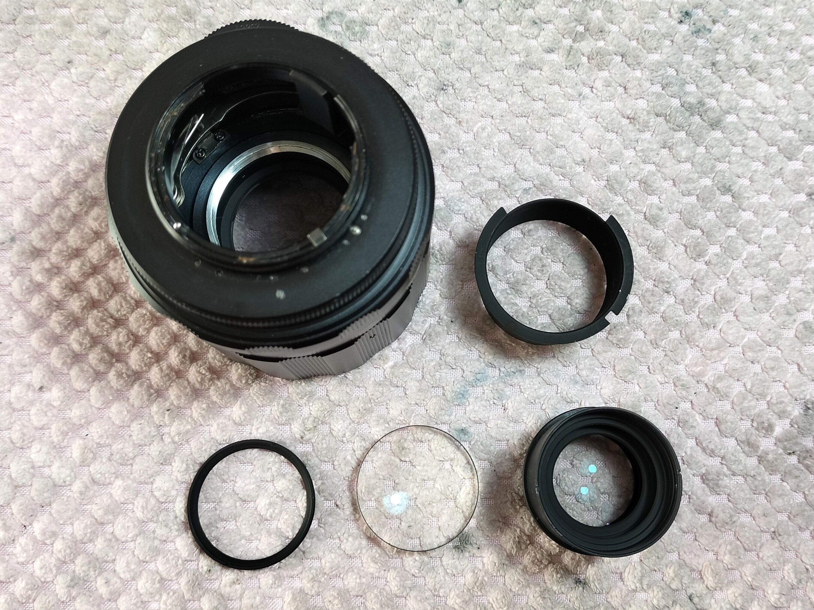 Pentax Super-Multi-Coated Takumar 135mm F/2.5 6枚玉の分解