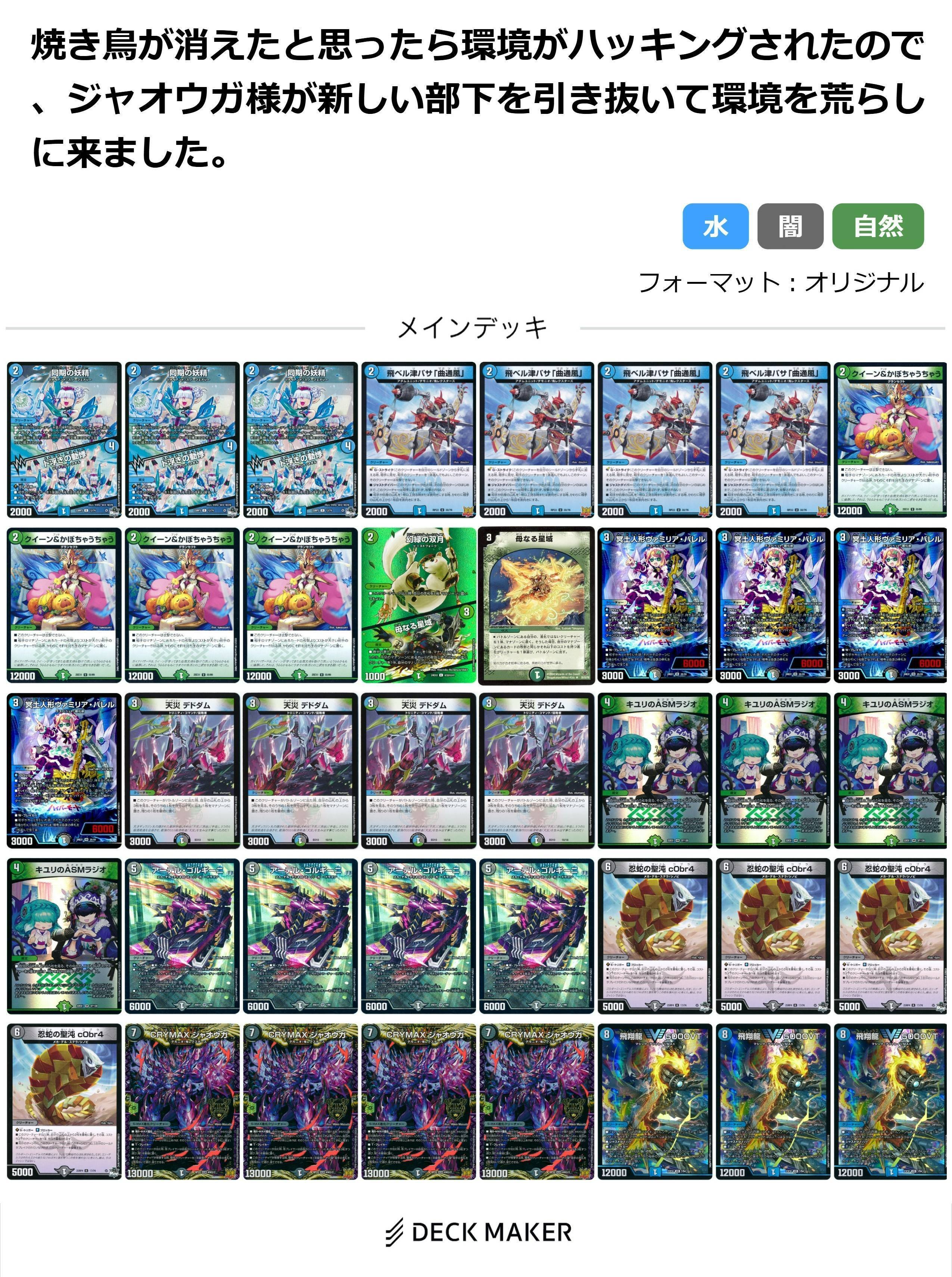 デッキ紹介】サイバーハッキングに抗うためにアナカラーに転生した件