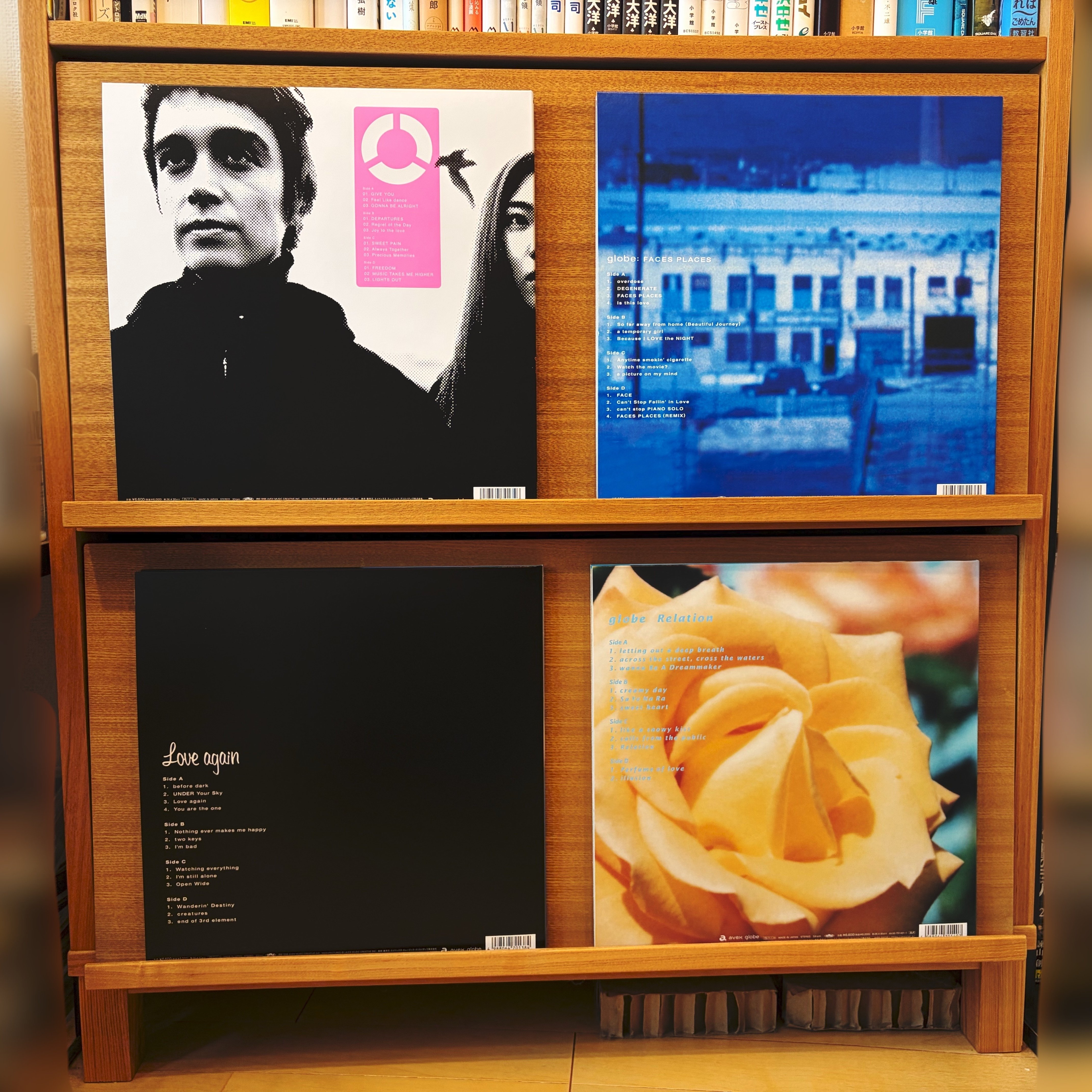 globe 初期4作品の2枚組LPアナログレコードが届いたので、開封してみた