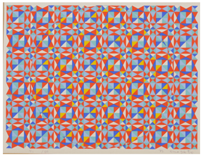 ☆オノサト・トシノブ シルクスクリーン 「Silk-87」1977