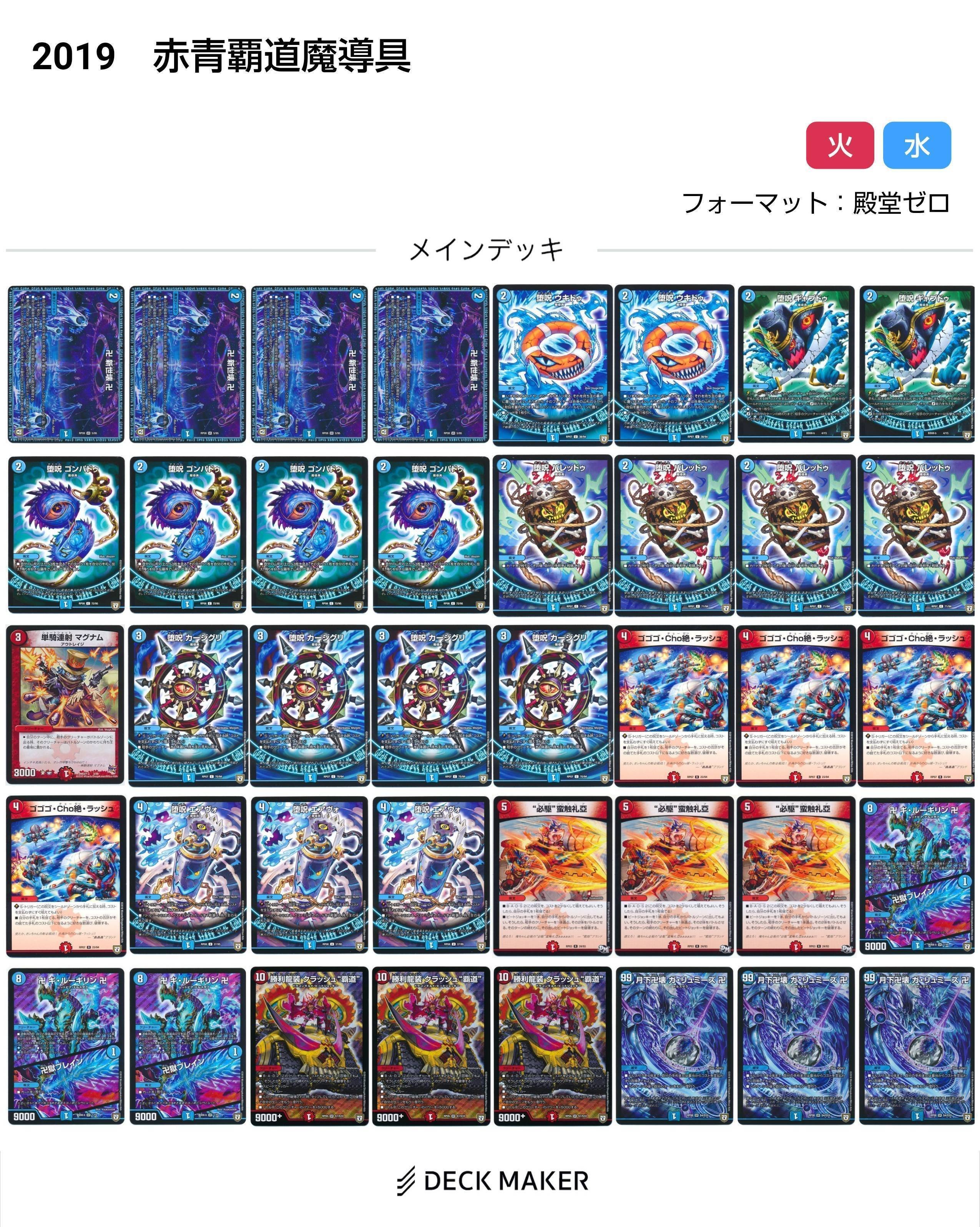 青魔導具変遷(2018～2024)【DMデッキヒストリー#2】｜れもん