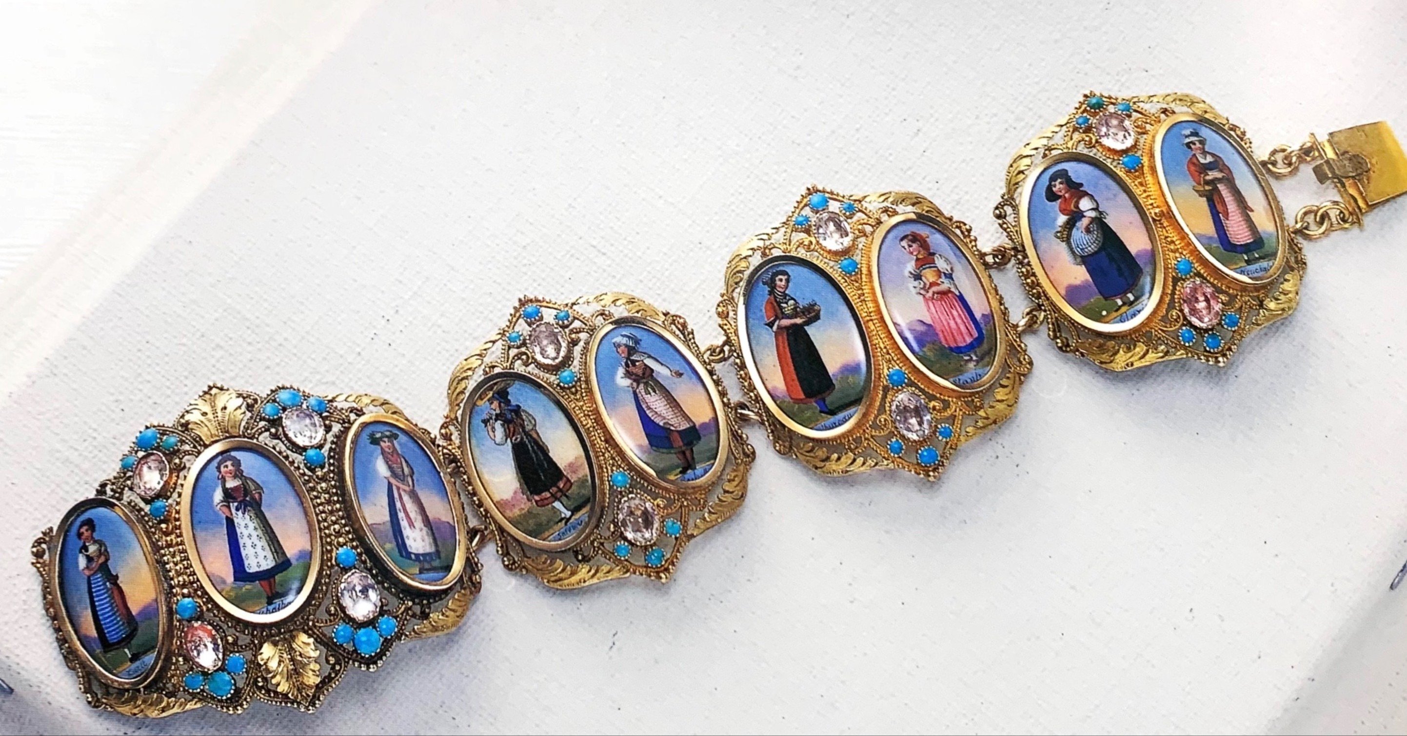 モナリザ 宝石画 絵画 金色フレーム ストーン 希少 アンティーク