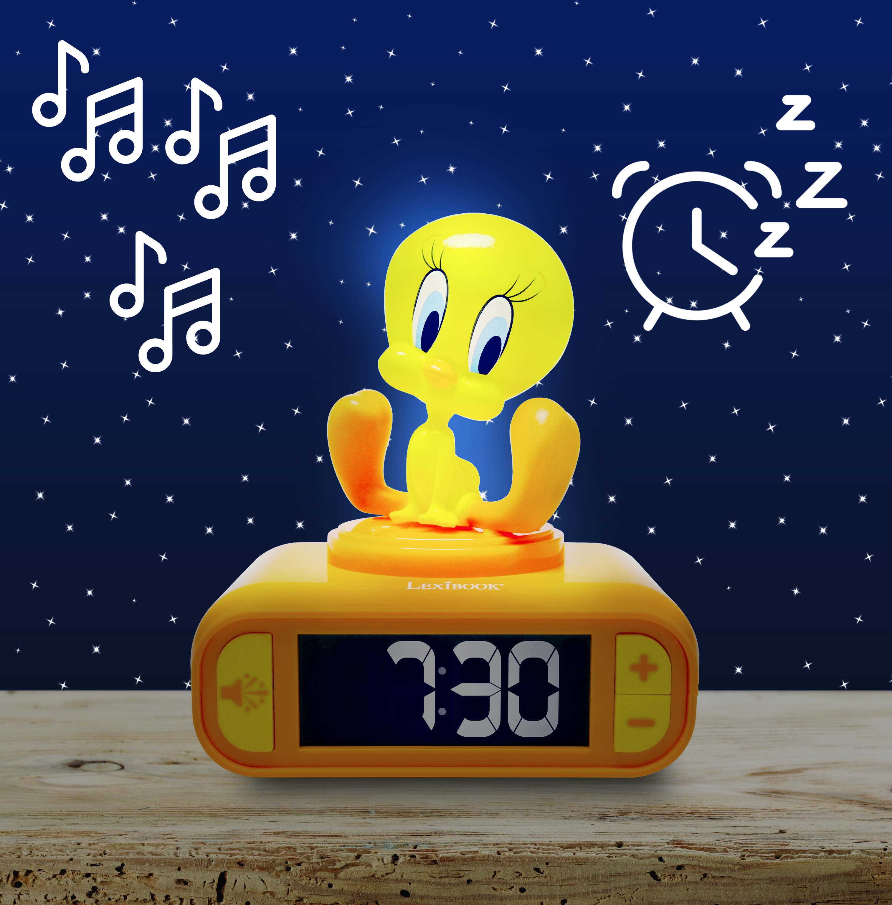 Tweety Night light Alarm Clock with sounds | Lexibook