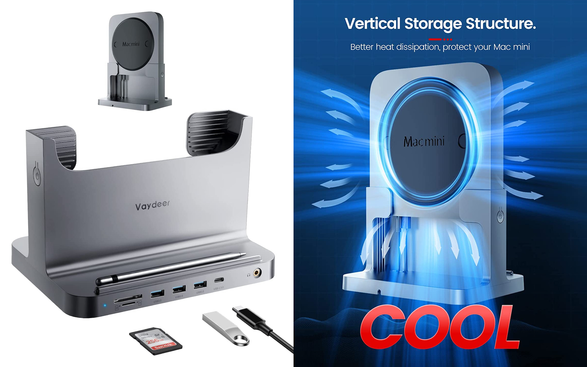 縦置きスタンド付】Mac mini 2020 M1 16GB 256GB 縦置きスタンド付