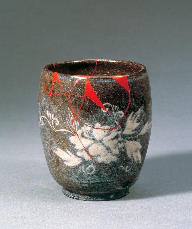 細川藩御用釜 時代 八代焼(高田焼)象嵌小壺 古美術 細川藩御用釜 時代