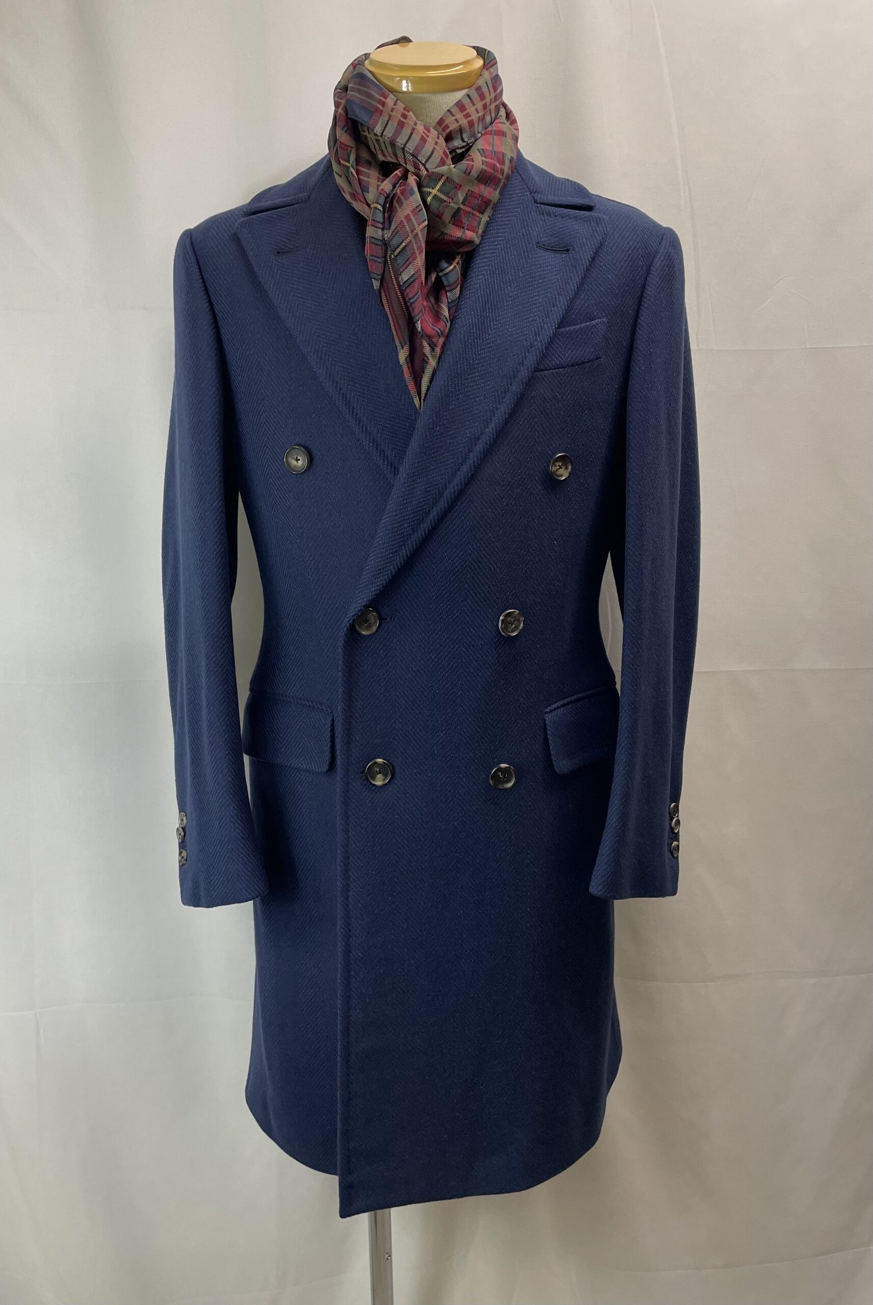 CARUSO カルーゾ】上質カシミヤ＆キャメル混ウール 正統派ポロコート