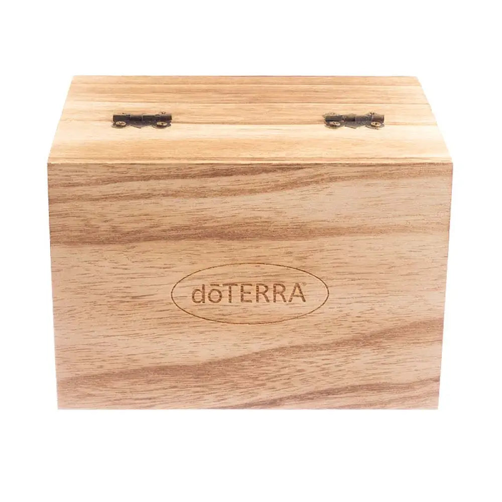 dōTERRA Branded Light Feathergrain Wood Essential Oils Box (Holds