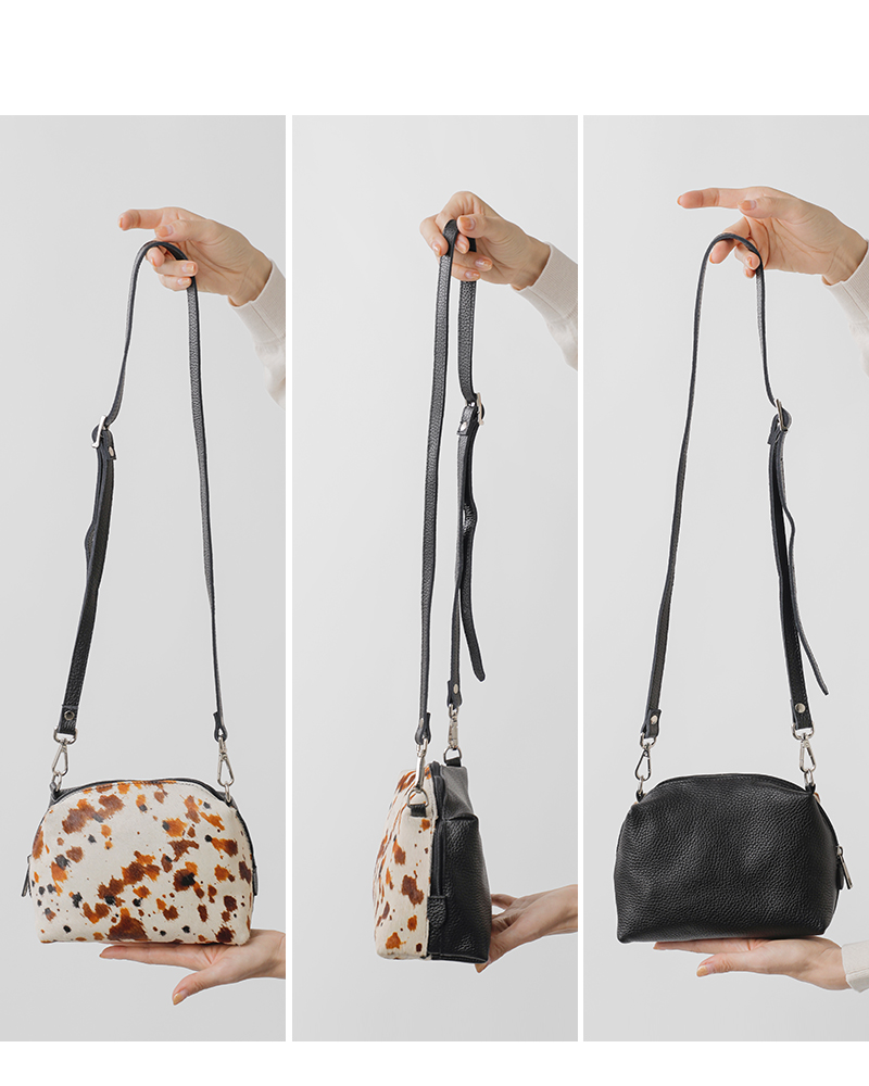 60%OFF】FERCHI フェルチ カウレザー ハラコ ショルダー バッグ 33009