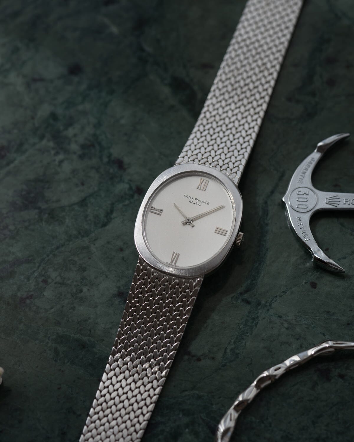 パテック フィリップ ゴールデンエリプス 3584 WG シルバーローマン