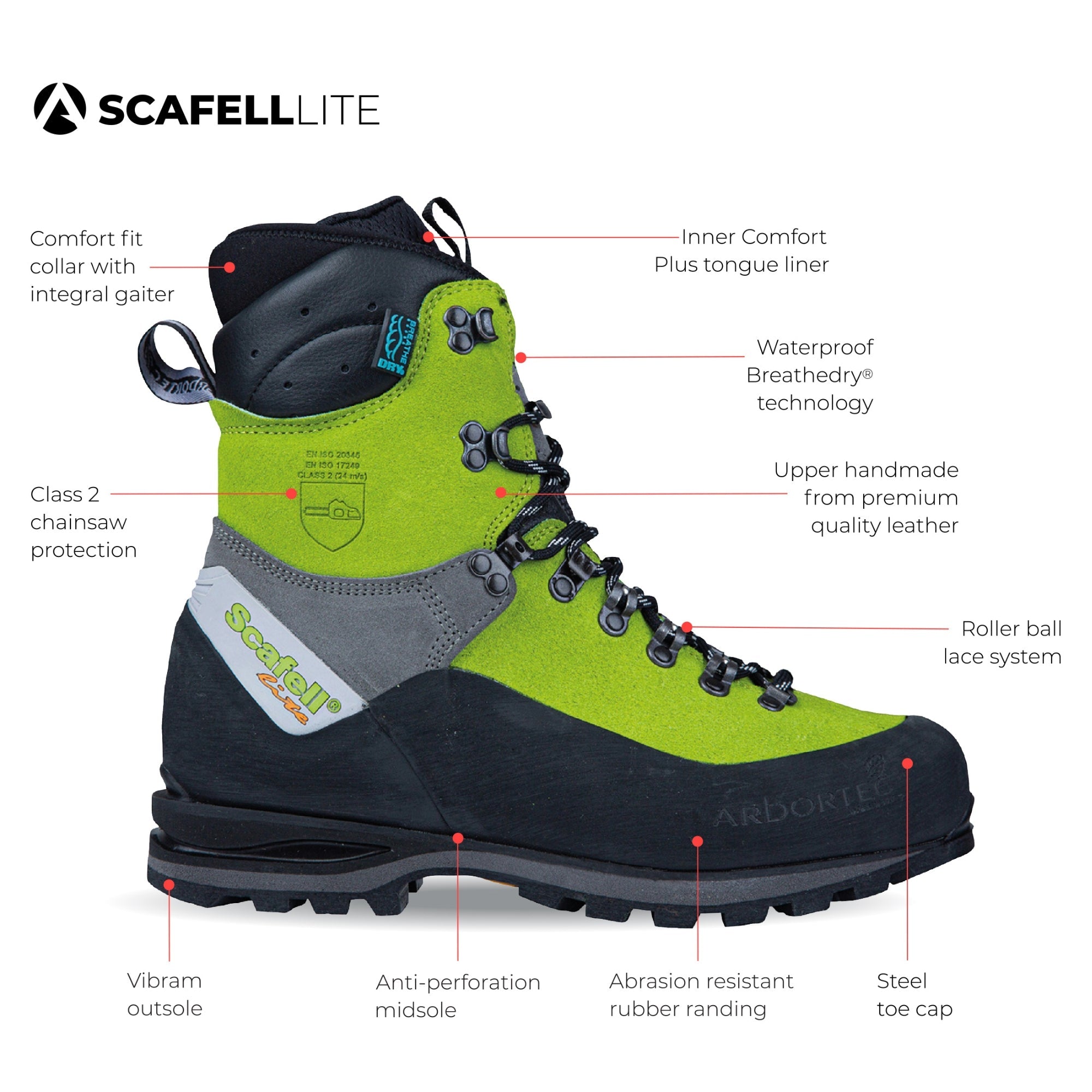 Arbortec Forestwear | Scafell Lite Class 2 Chainsaw Boot | Blue