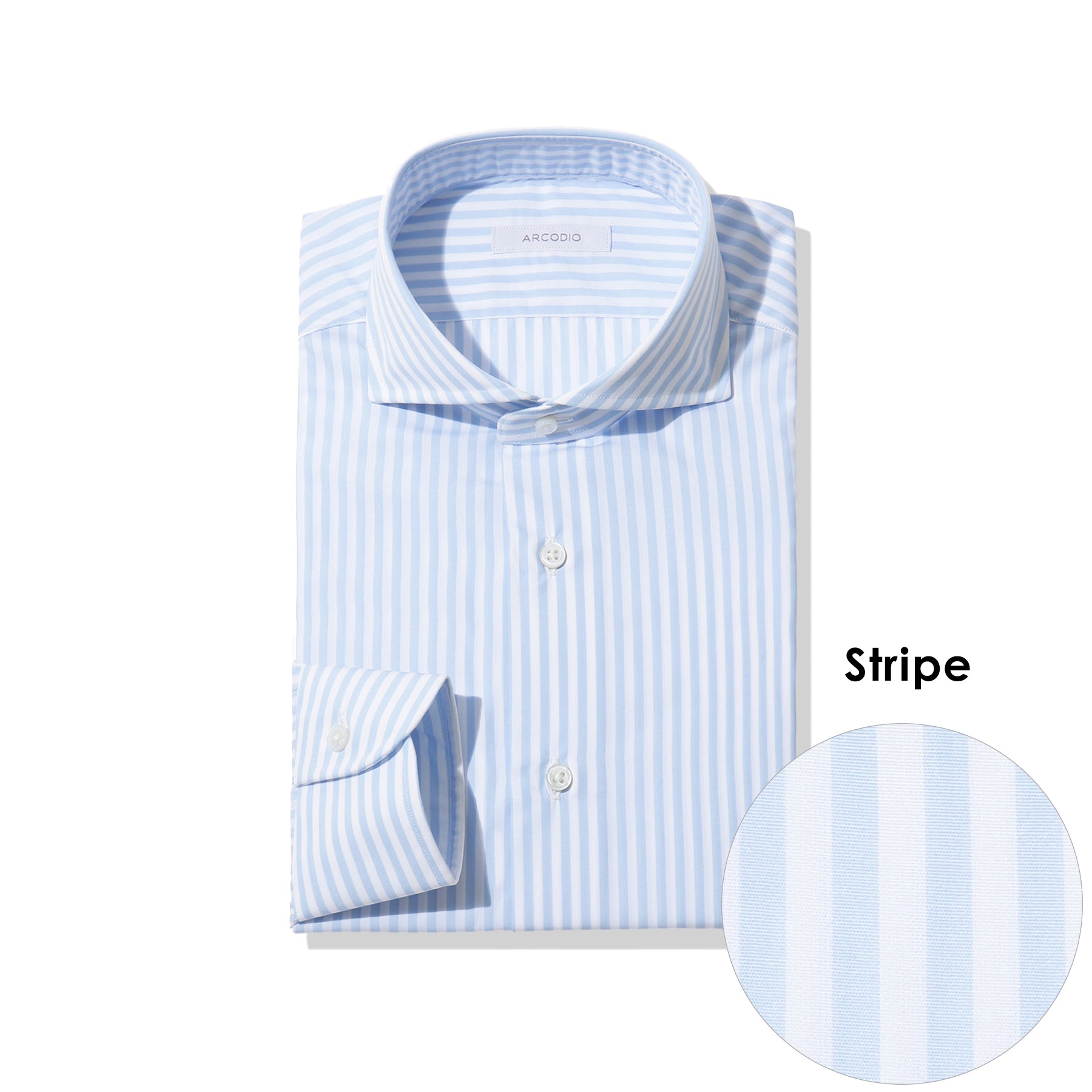 LANZA（ホリゾンタル）クレリックシャツ コンパクト糸マイクロ