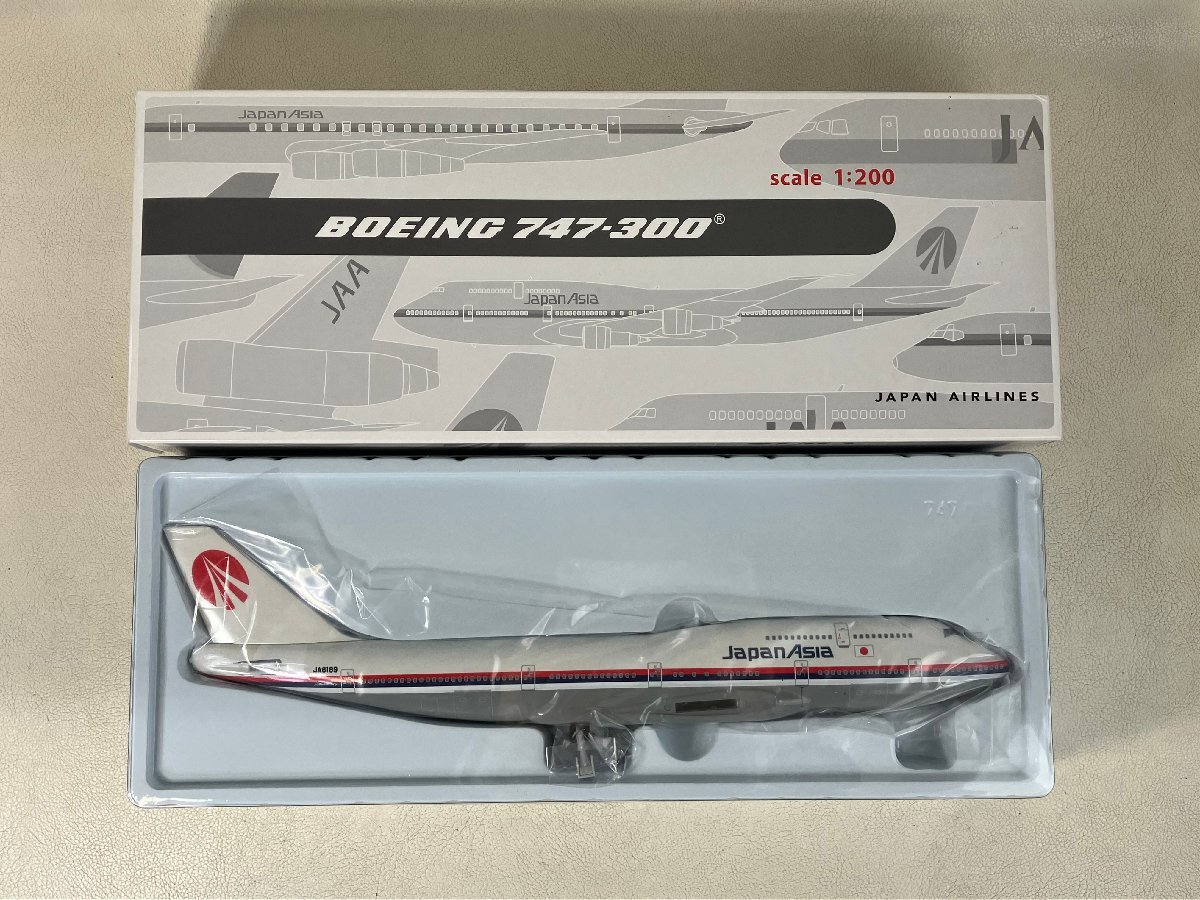 未使用】JALUX 1/200 JAA 日本アジア航空 JAPAN ASIA BOEING 747-300