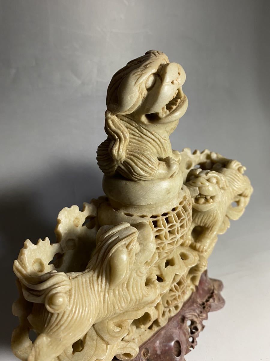 中国 寿山石 中国美術 香炉 古美術 置物 仏教美術 獅子 東洋美術 彫刻