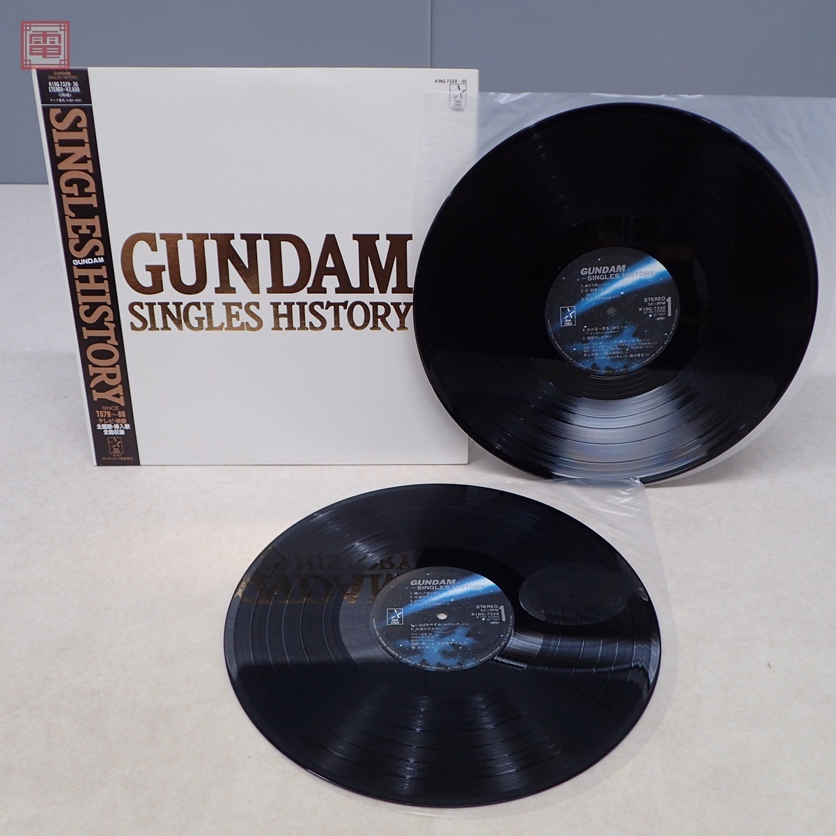 LP レコード 機動戦士ガンダム GUNDAM SINGLES HISTORY LP2枚組 帯付