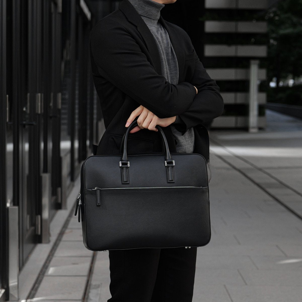 イタリアンサフィアーノレザーブリーフケース｜aucentic(オーセンティック)