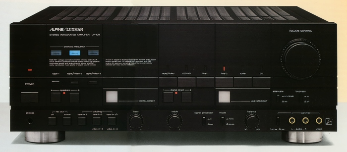 ALPINE/LUXMAN LV-109の仕様 アルパイン/ラックスマン