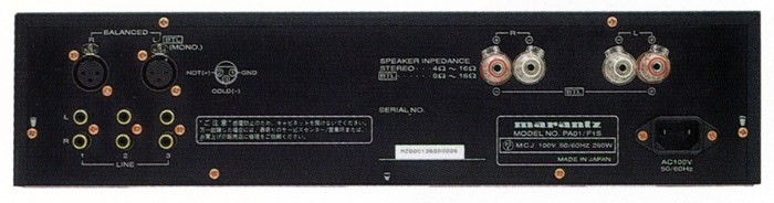 Marantz Professional PA01 Specifications Marantz Professional