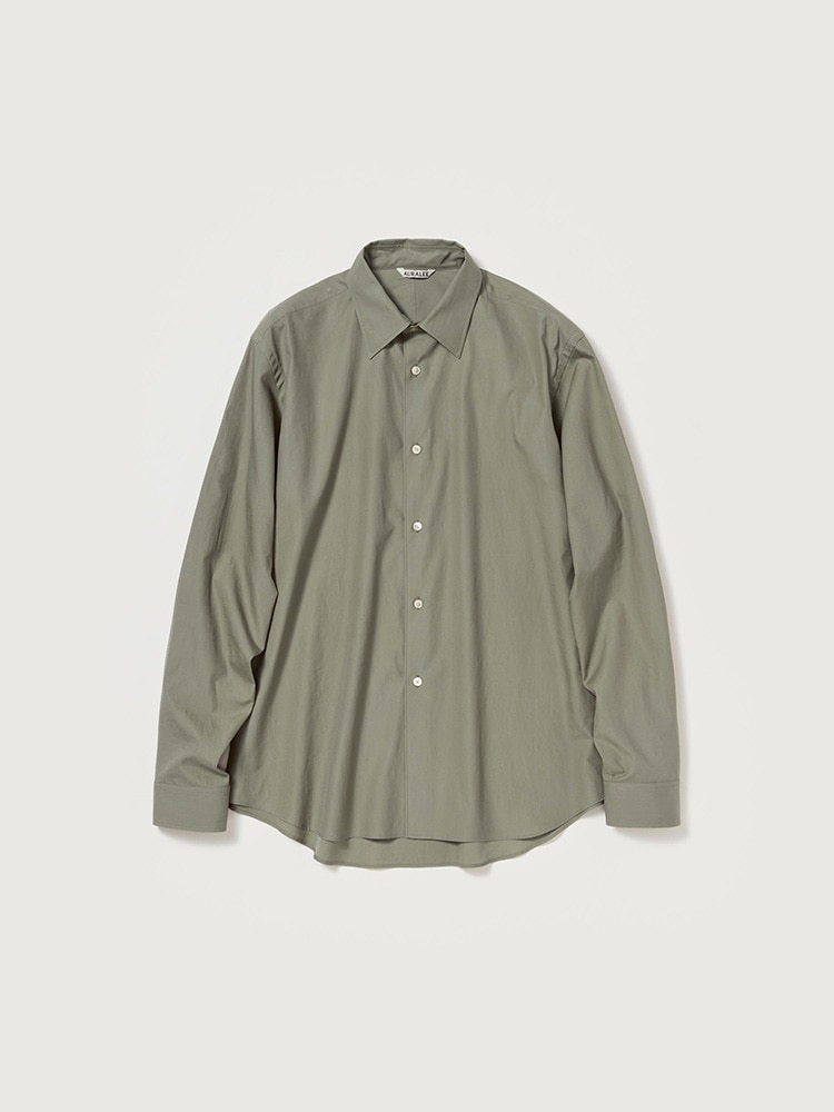WASHED FINX TWILL SHIRT - AURALEE Official Website