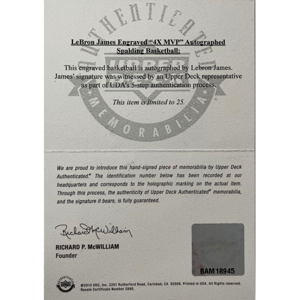 直筆サイン入り】レブロン直筆サイン入りボールの販売 – AuthentiCo.