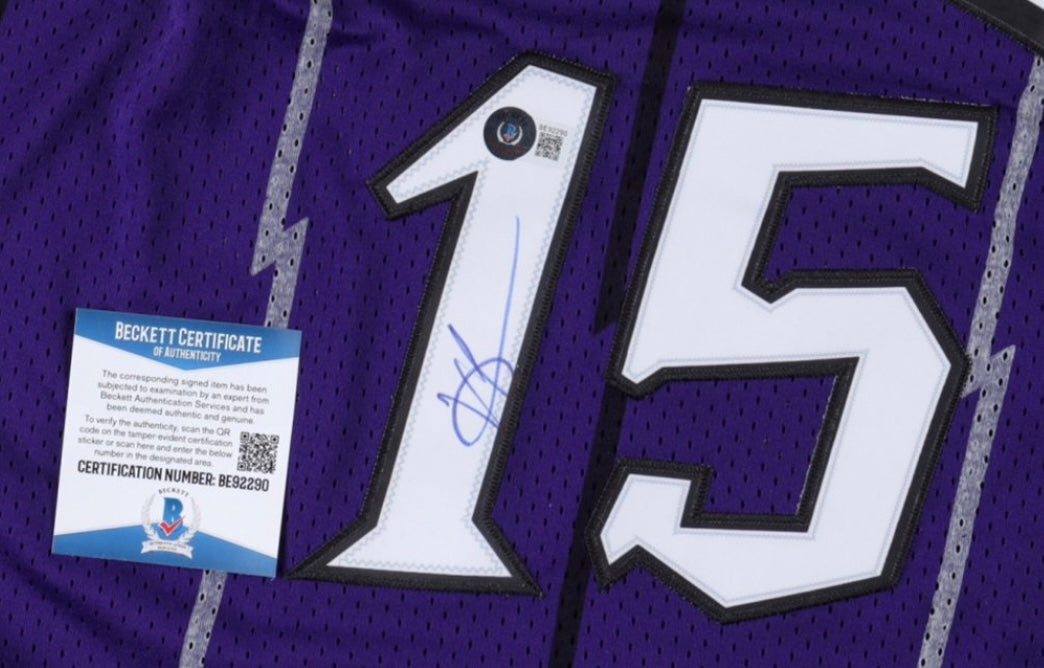 額入り】ビンス・カーター 直筆サイン入り トロント・ラプターズ