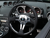 NARDI 4(FOUR)METAL ブラックレザー/POLスポーク 350mm | Autostyle