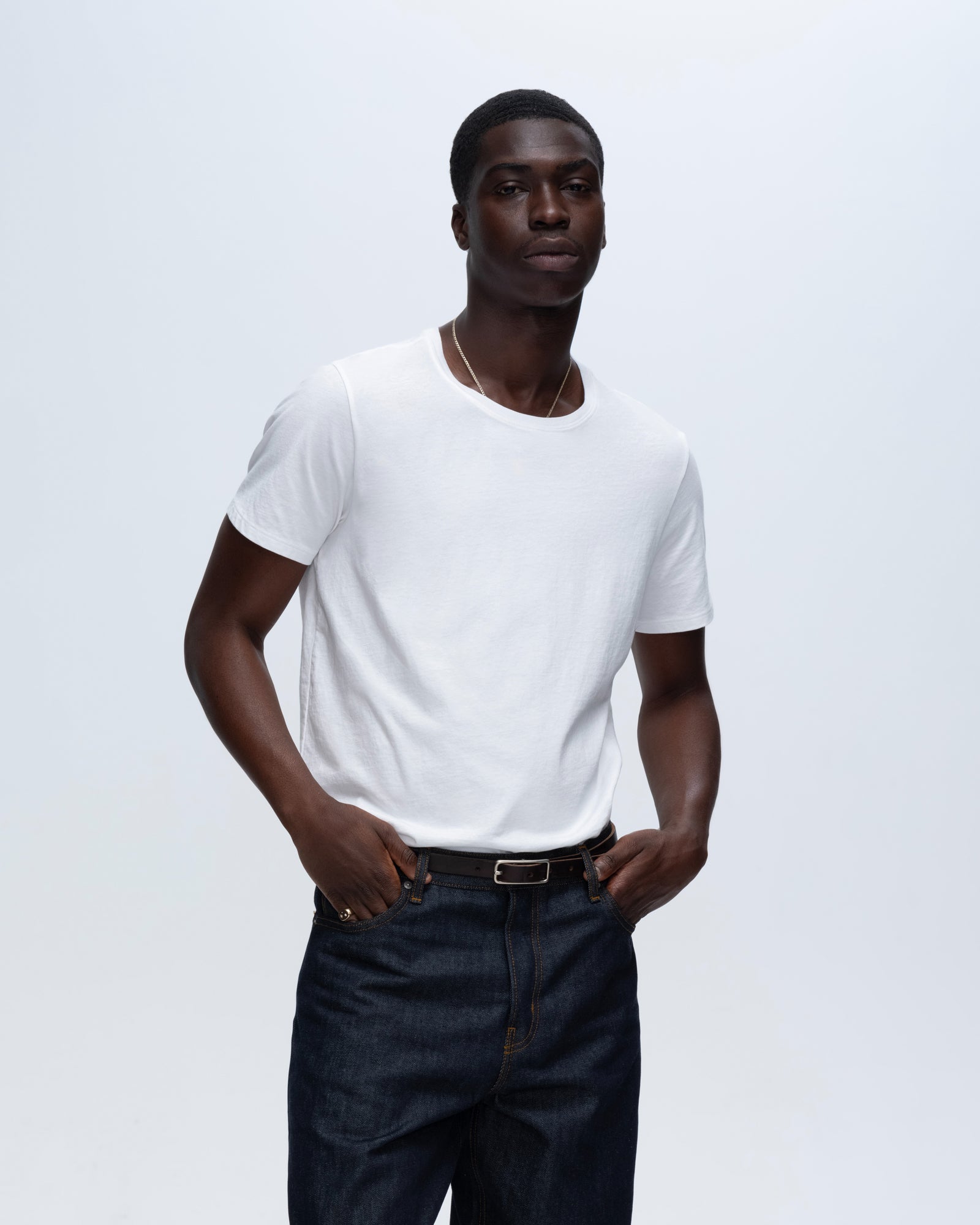 Classic Jersey Crew Neck Tee - White – ATM Anthony Thomas Melillo