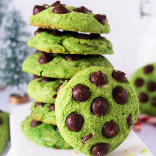 Green Mint Chocolate Chip Cookies - Athlete Lunchbox