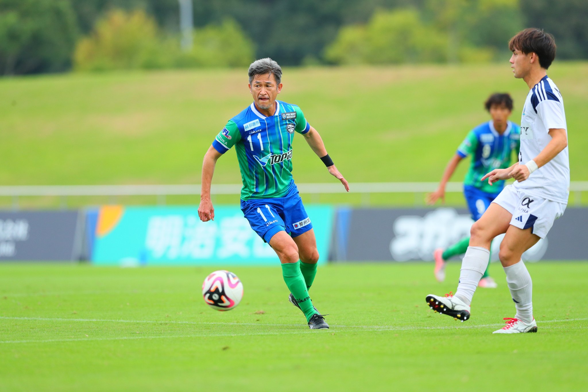 三浦知良選手 JFL最年長出場記録更新 | ATLETICO SUZUKA CLUB
