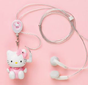 サンリオ、ハローキティ型のMP3プレーヤー