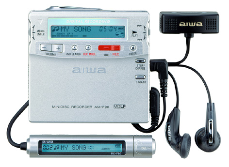アイワ、MDLP対応ポータブルMDレコーダー