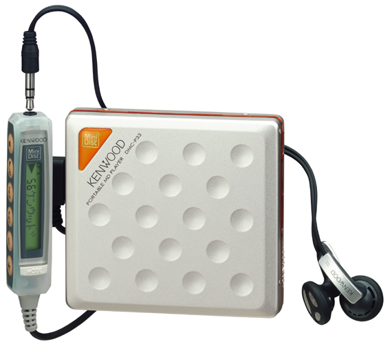 ケンウッド、連続再生約153時間のポータブルMDプレーヤー