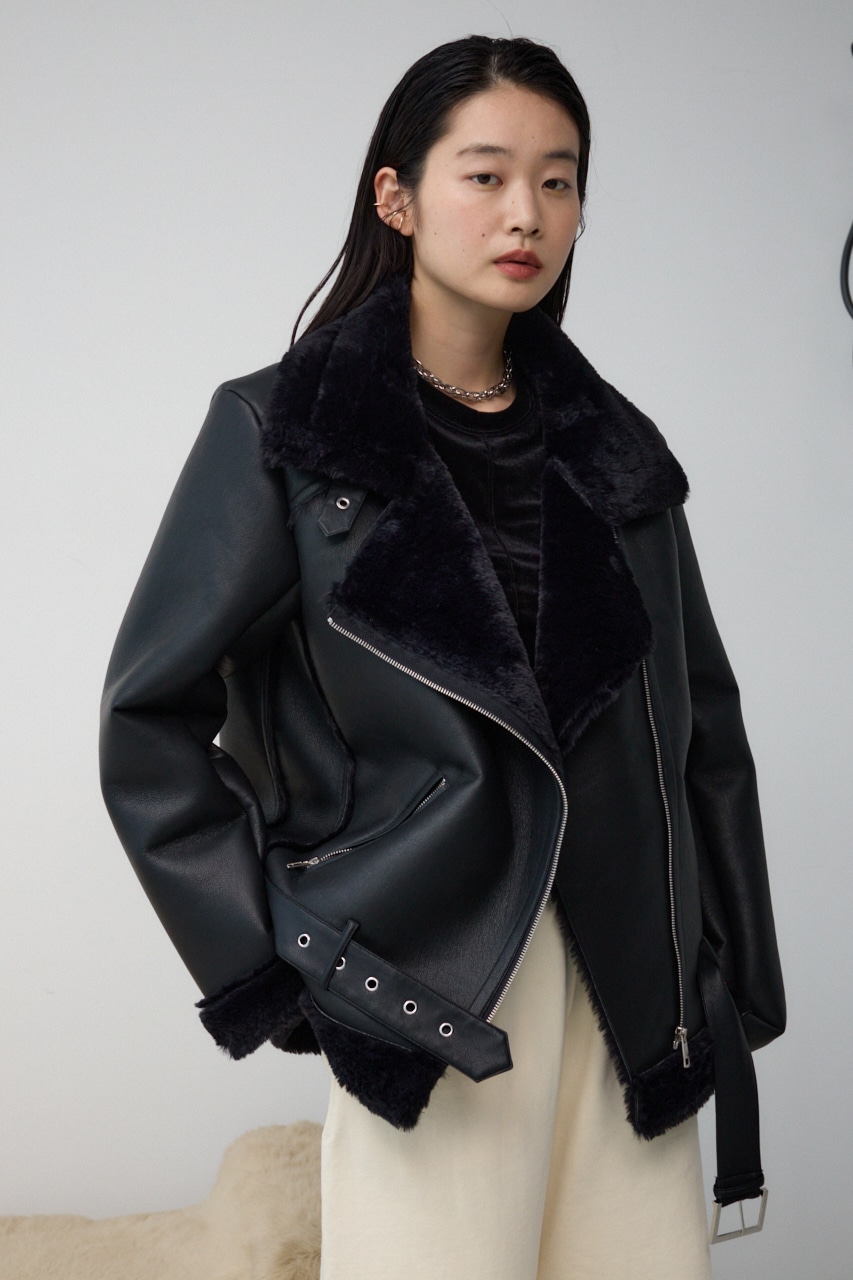 フェイクレザーB-3ブルゾン｜WOMEN｜250HAT30-436I｜AZUL BY MOUSSY