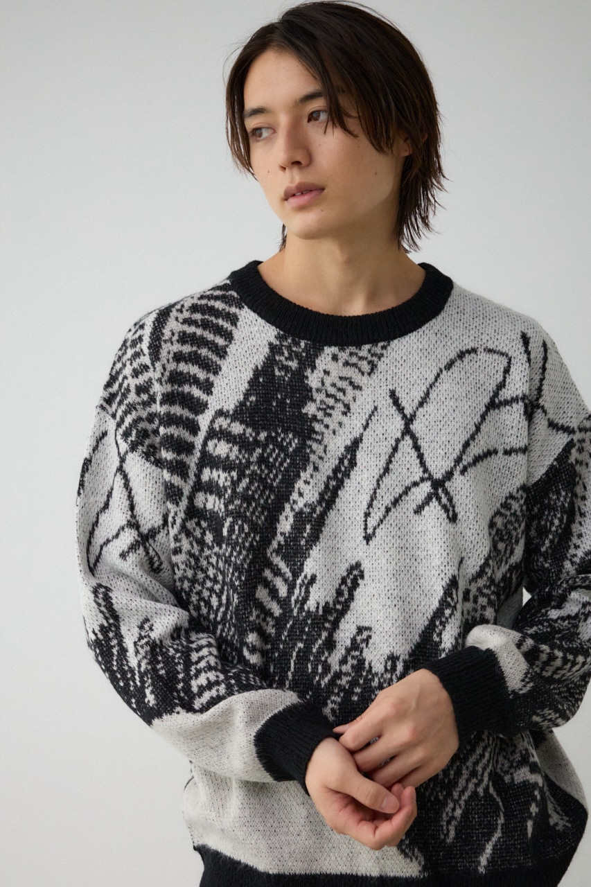 ビッグシティージャガードニット｜MEN｜251HAT70-399I｜AZUL BY MOUSSY