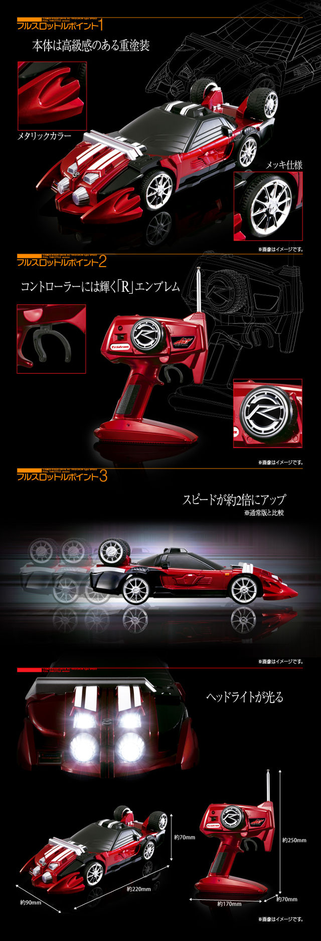 仮面ライダードライブ RCトライドロン タイプスピード フルスロットル