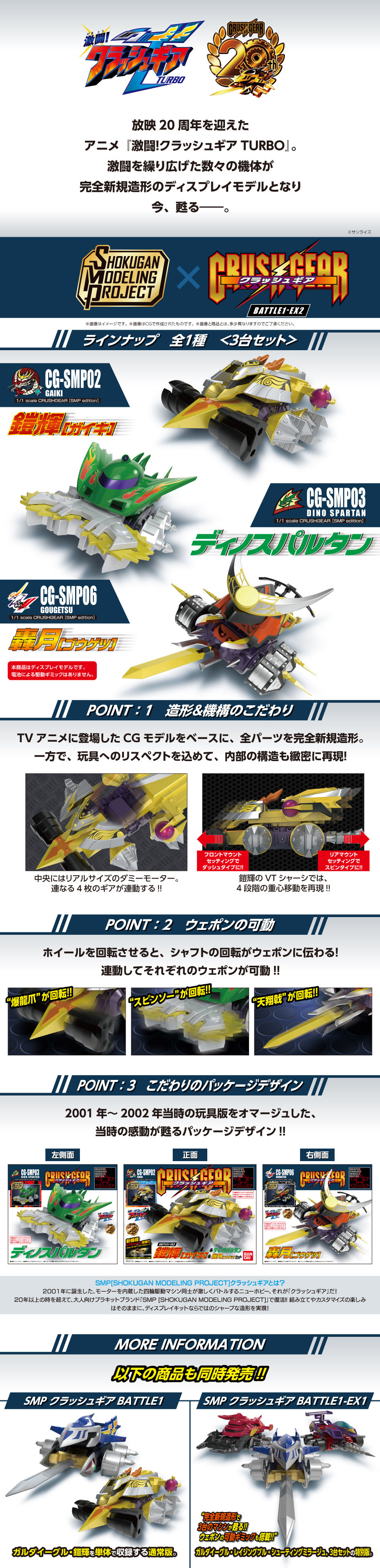 SMP [SHOKUGAN MODELING PROJECT] クラッシュギア BATTLE1-EX2 鎧輝