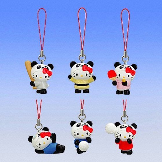 岐阜 ハローキティ ストラップ 4個セット 岐阜 ハローキティ
