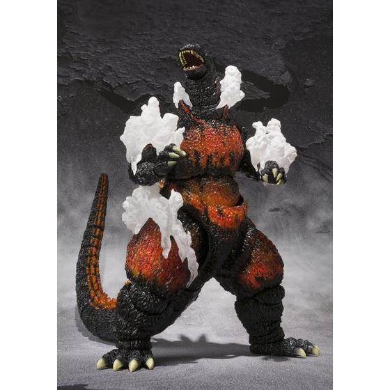 真っ赤に暴走する“バーニングゴジラ”が身体から吹き出す蒸気パーツ付属