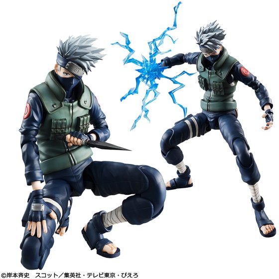 NARUTO-ナルト- 疾風伝「はたけカカシ」を精巧なアクションフィギュア