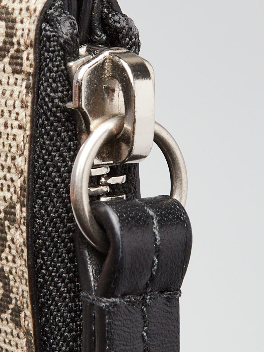 Gucci Beige/Ebony GG Supreme Canvas Blind For Love Zip Pouch