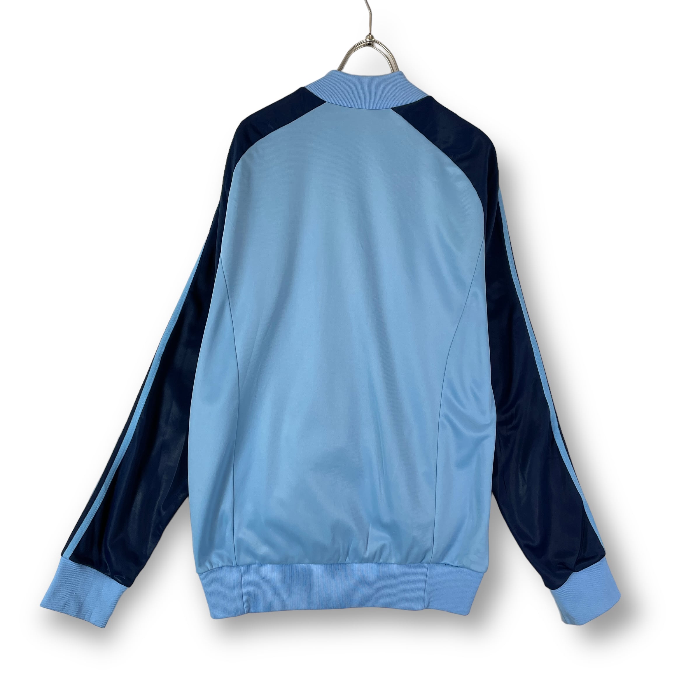 超希少】70s adidas トラックジャケット ライトブルー トレフォイル