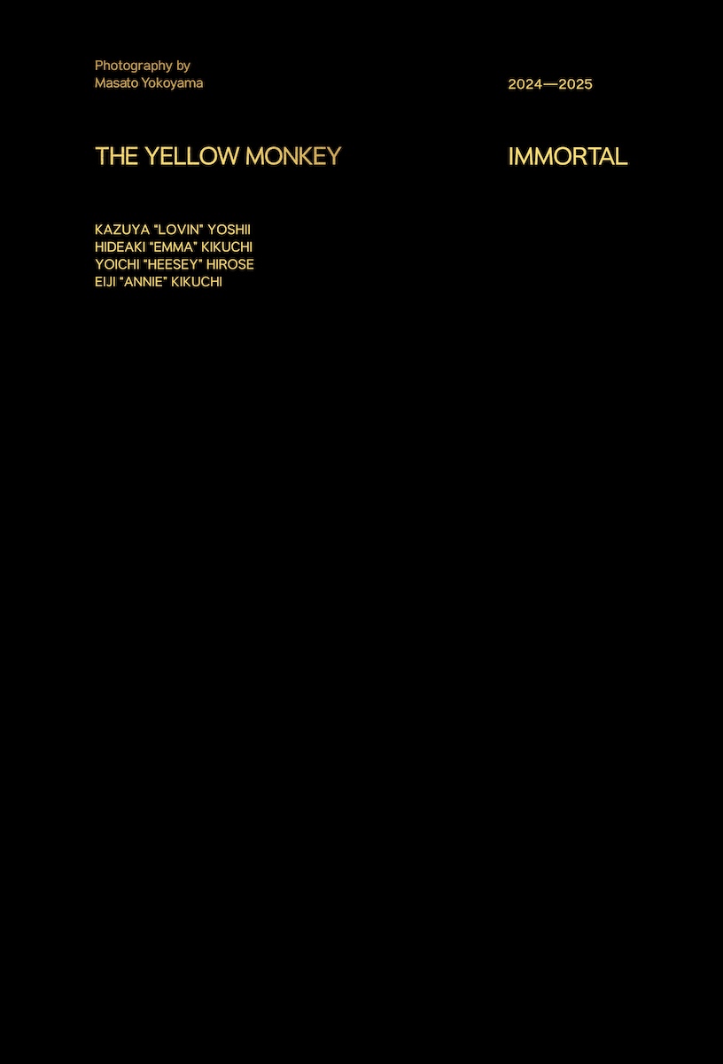 THE YELLOW MONKEY、35周年記念ツアーの熱狂を収めた写真集『IMMORTAL