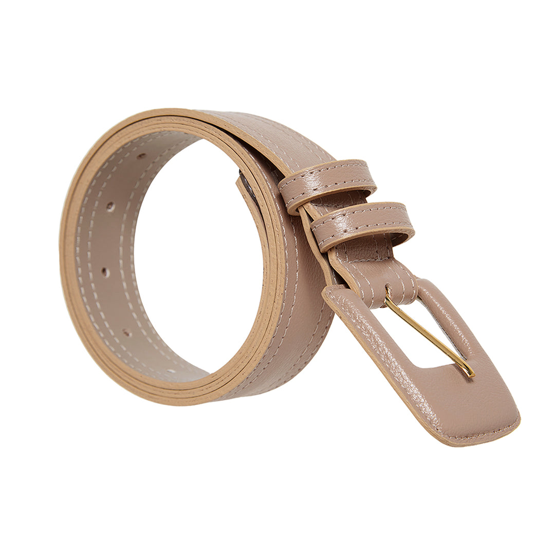 新品ARGUE LONG LETHER BELTベルト beige（nume） 新品ARGUE LONG