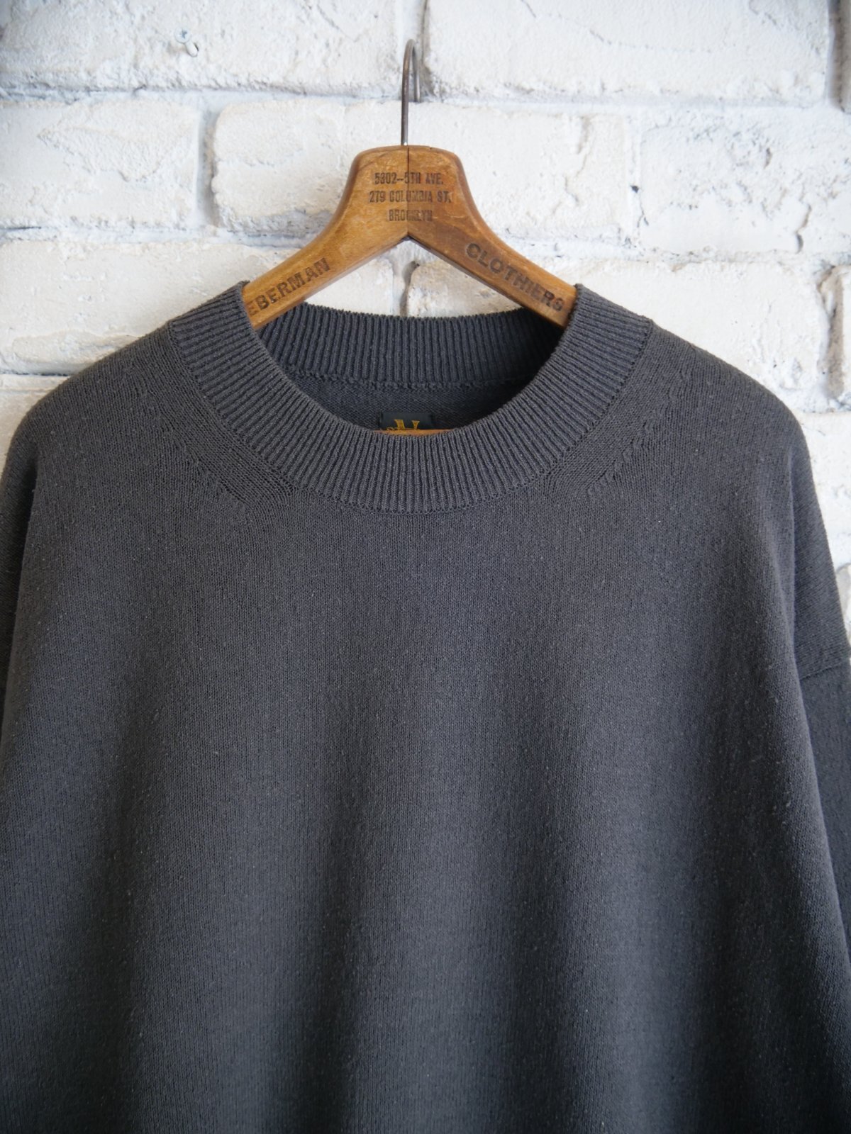 BATONER【MEN'S】SILK CREW NECK KNIT バトナー シルククルーネック