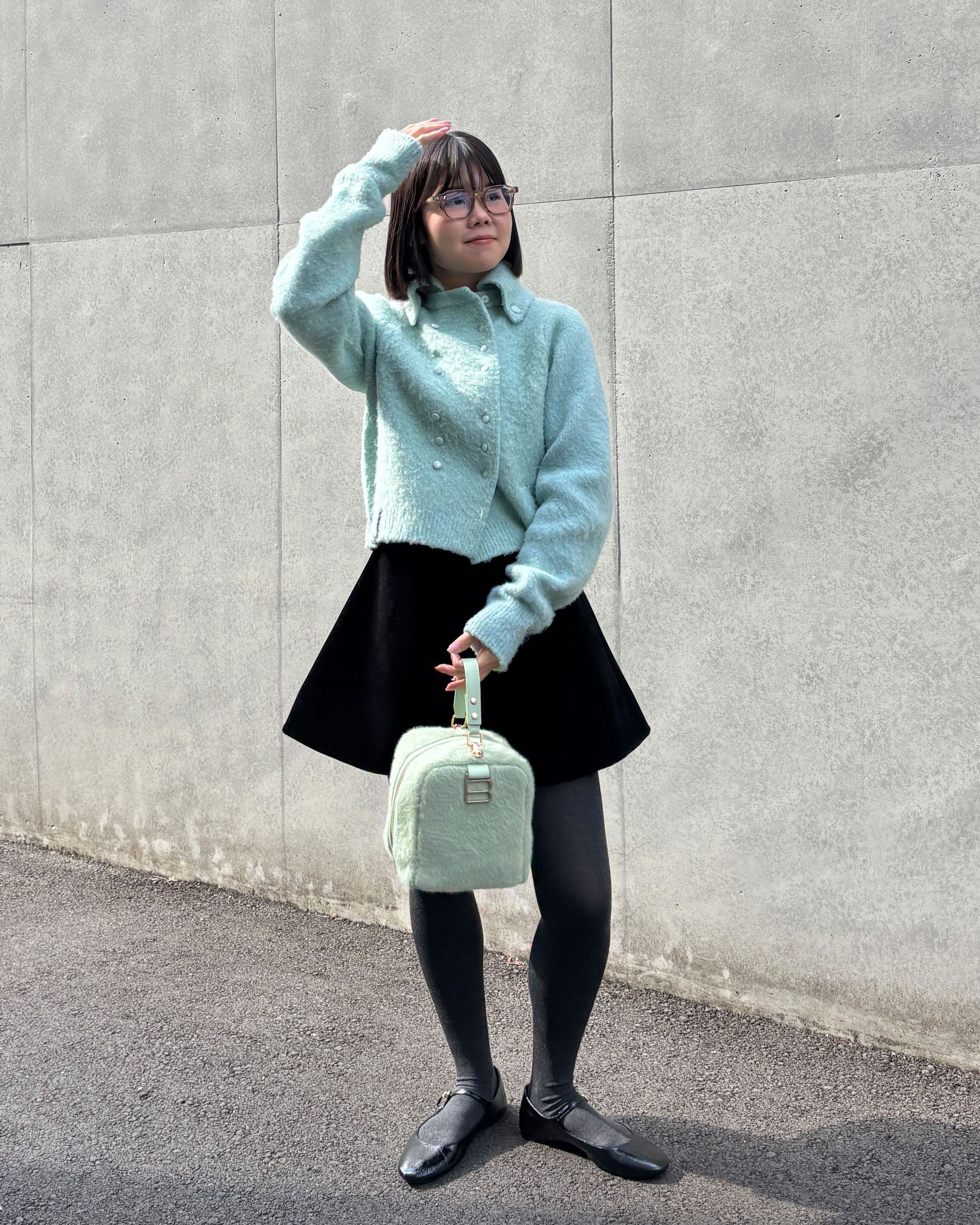 BIBIY. MADE | BIBIY. MOHAIR CARDIGAN GREEN｜Bibiy.