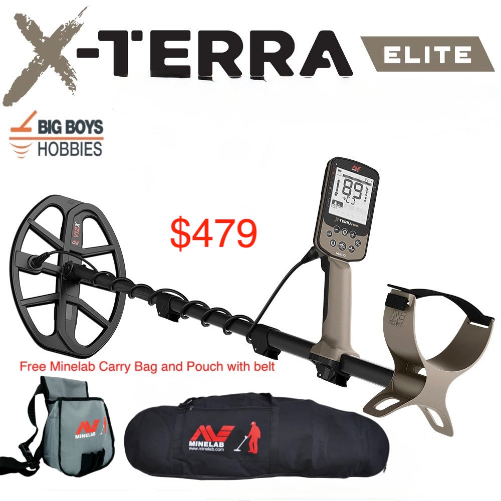 Minelab X-TERRA ELITE & Expedition Pack | Free Carry Bag & Pouch