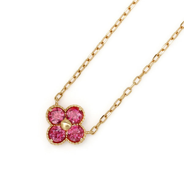 ビズー公式】ルベライト ラウンドカット K18(18金) ネックレス | 希少