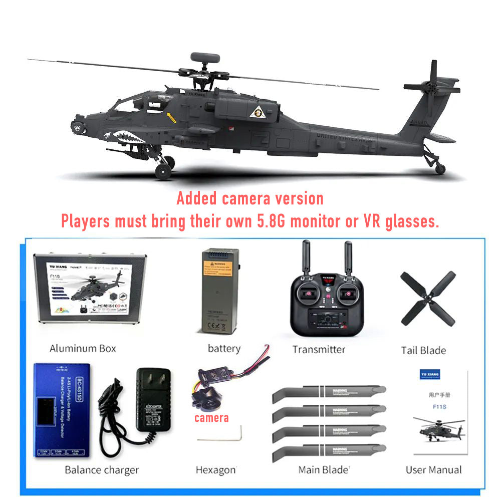 YUXIANG F11S Apache Helicopter GPS Altitude Hold Optical Flow